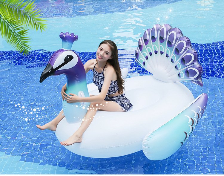 giant peacock pool float